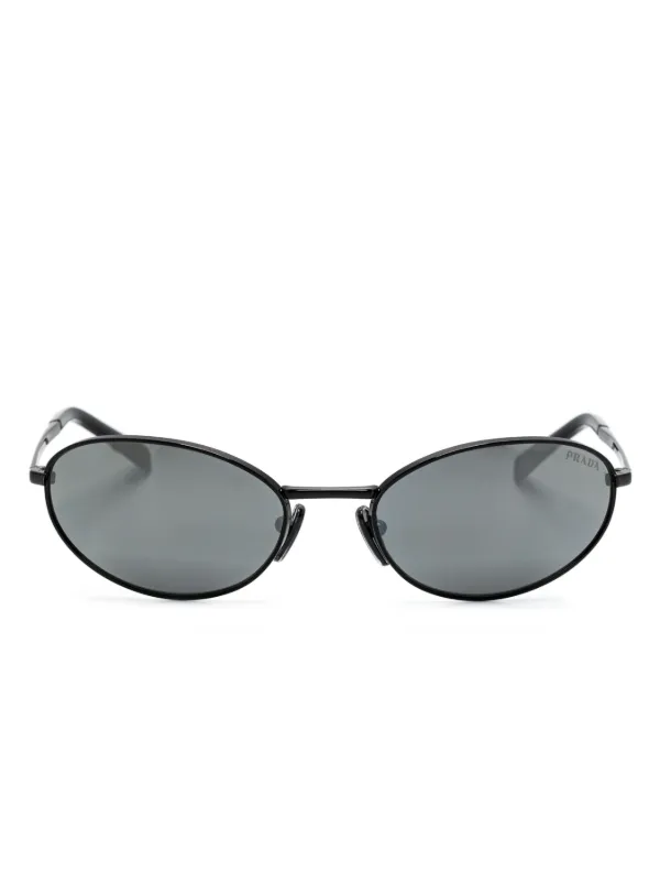 Prada Eyewear A59S オーバルフレーム サングラス | ブラック