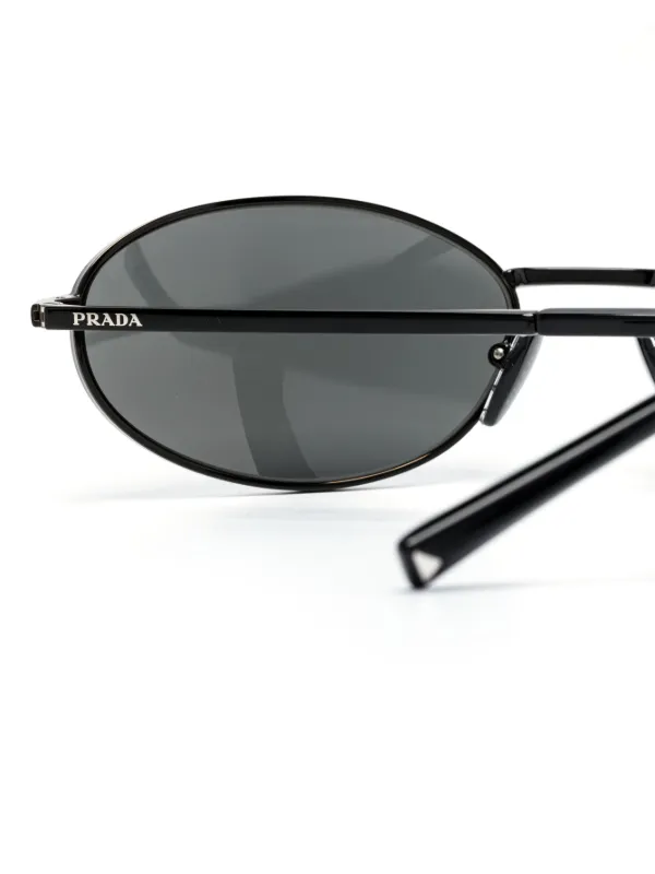 Prada Eyewear A59S オーバルフレーム サングラス | ブラック
