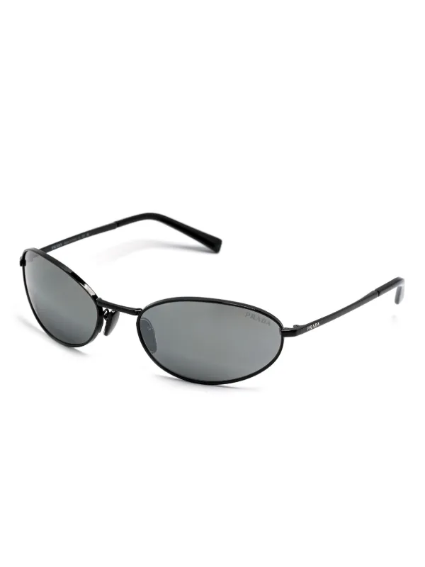 Prada Eyewear A59S oval-frame Sunglasses | Black | FARFETCH RO