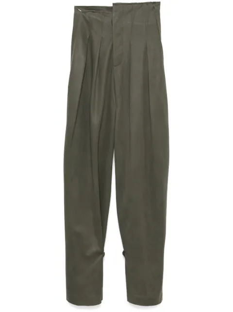 Elena Velez pantalones de gamuza artificial