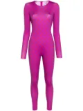 Marine Serre Moonogram-pattern jumpsuit - Purple