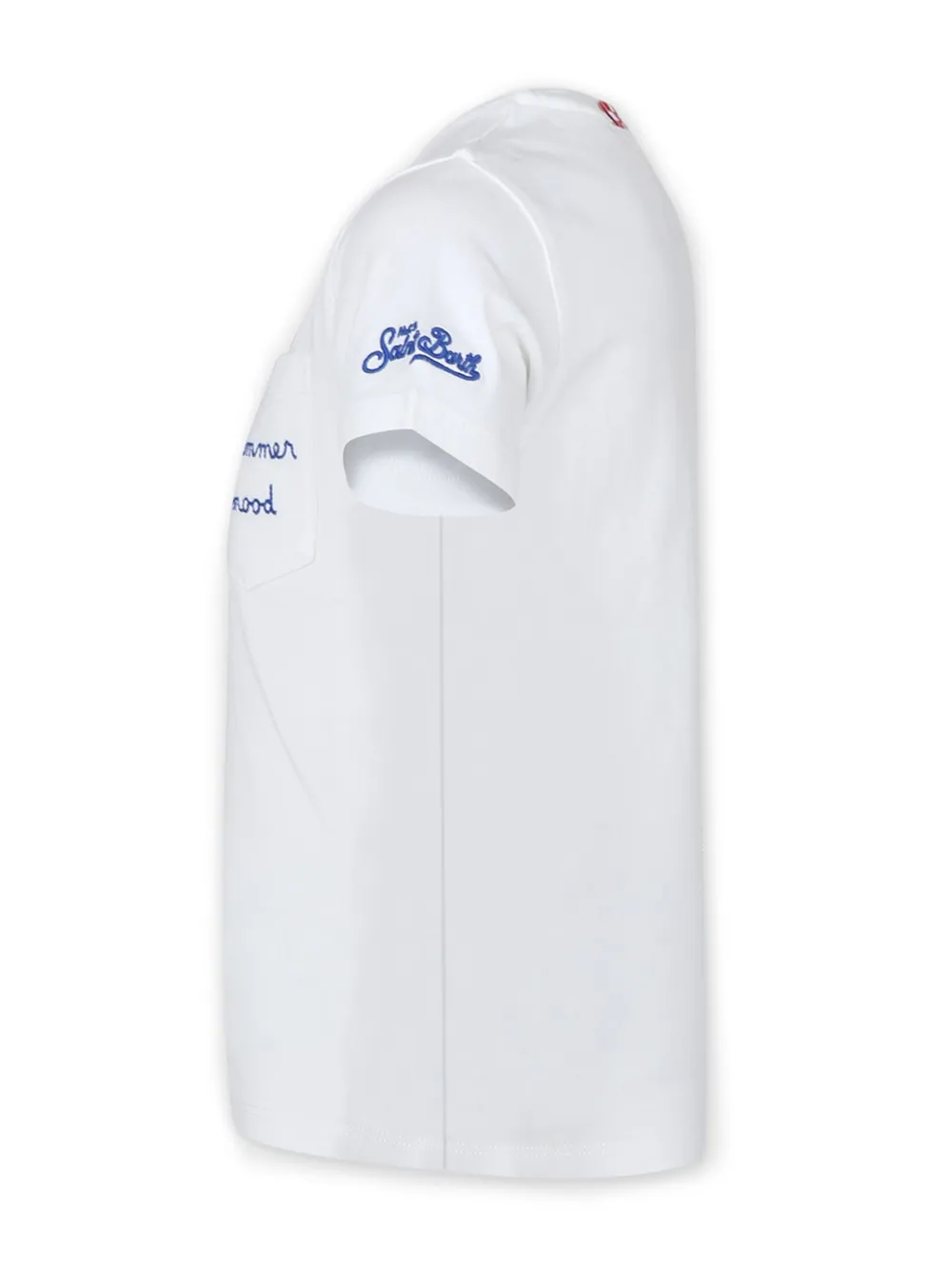 MC2 Saint Barth Kids Katoenen T-shirt met logoprint Wit