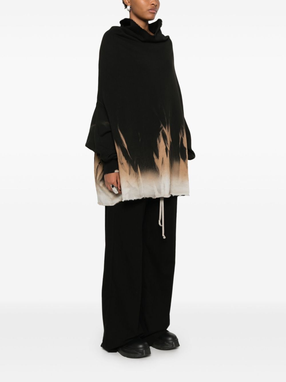 Shop Rick Owens Drkshdw Shroud Sweatshiirt In Black