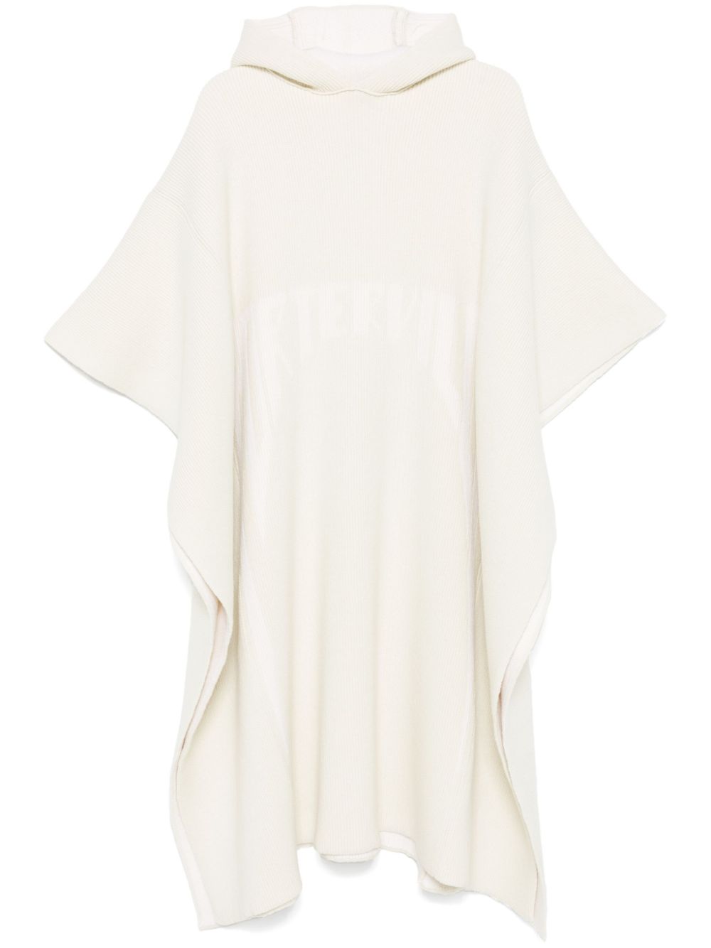 Rick Owens knitted poncho - Neutrals