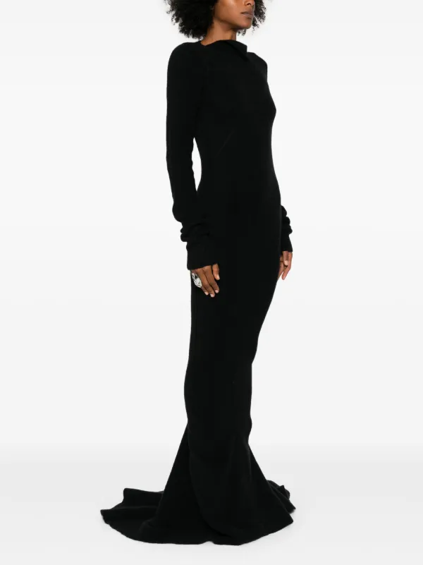 大人気! RICK OWENS Luna ワンピース メリノニット マキシ丈 Rick Owens Luna Maxi Dress | Gold | FARFETCH