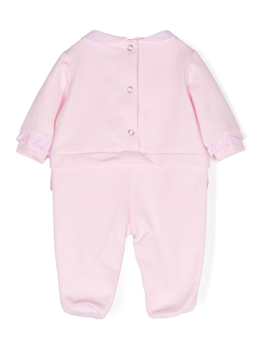 Lapin House Geruite pyjama met print - Roze