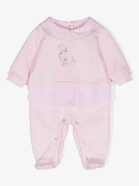 Lapin House rabbit-print check pattern-detail pyjamas