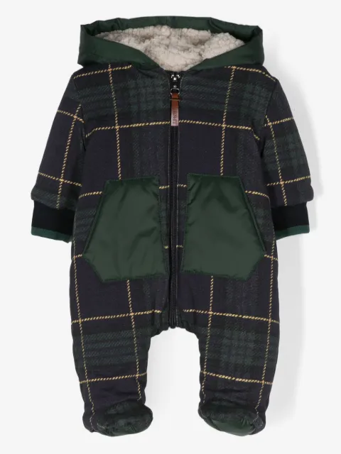 Lapin House plaid-print padded pajamas
