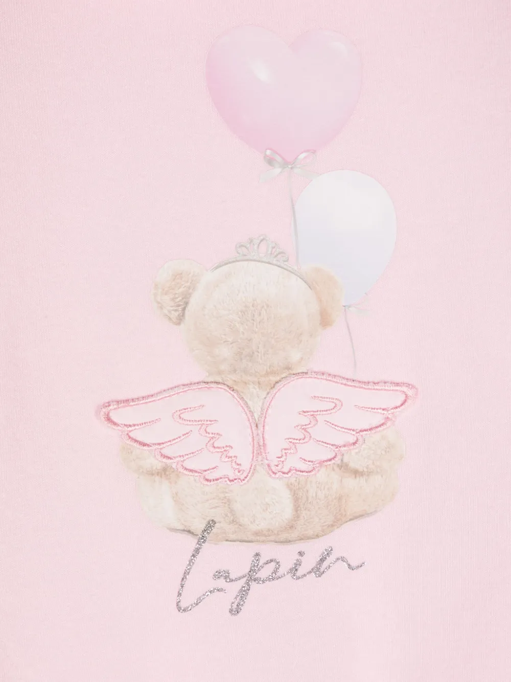 Lapin House Pyjama met teddybeerprint Roze