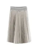 Lapin House metallic-effect pleated skirt - Silver