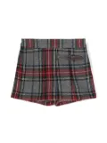 Lapin House plaid-pattern shorts - Grey