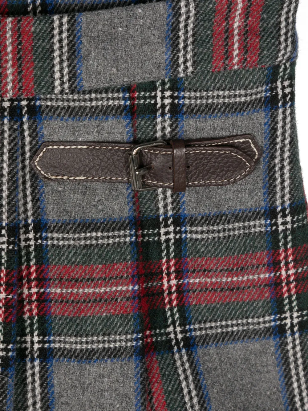 Lapin House Plaid-pattern Shorts In Grey
