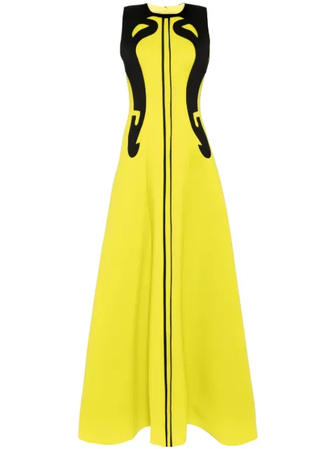 Saiid Kobeisy panelled neoprene gown