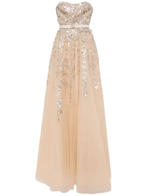 Saiid Kobeisy sequin-embellished tulle gown