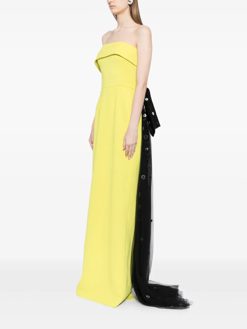 Saiid Kobeisy Off-shoulder avondjurk met strik Groen