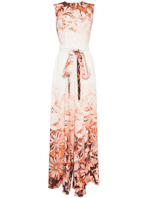 Saiid Kobeisy floral-print wide-leg jumpsuit