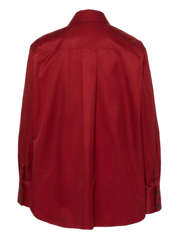 Saint Laurent オーバーサイズカラー シャツ | レッド | FARFETCH JP
