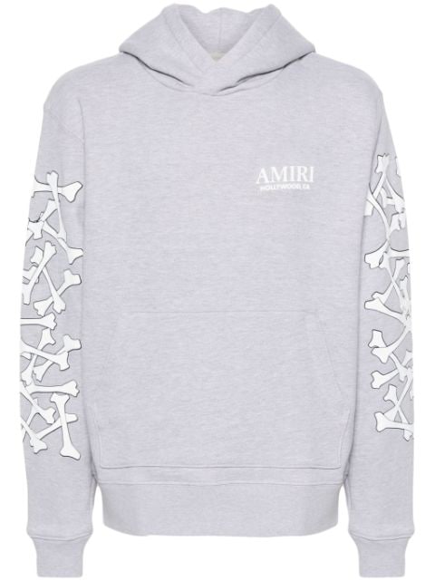 AMIRI Felpa Bones Stacked con cappuccio