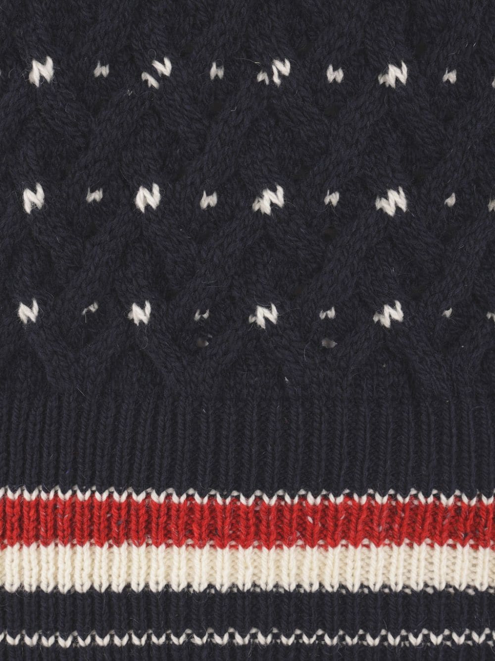 Shop Thom Browne Donegal Cable-knit Jumper In Blue