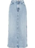 7 For All Mankind Abyss denim midi skirt - Blue