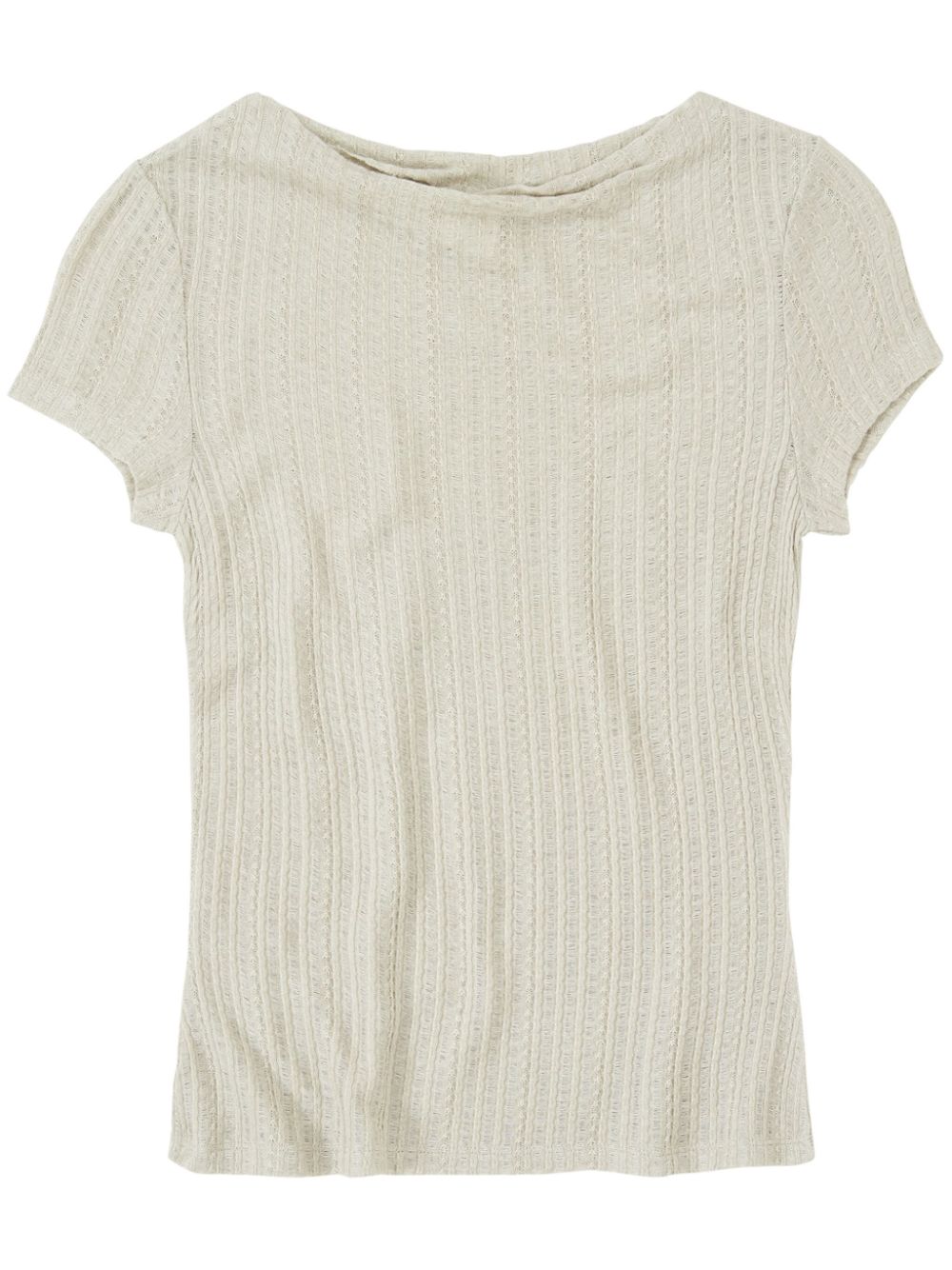 Closed Short-sleeve Lace T-shirt In Neutrals