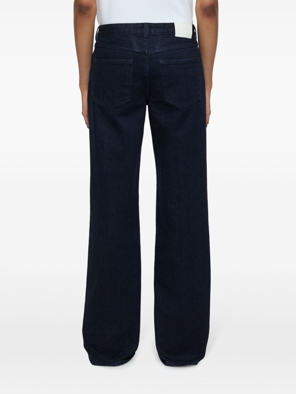 Shop Closed Gillan Low-rise Flared Jeans In Blue