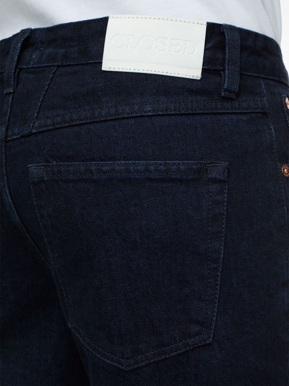 Shop Closed Gillan Low-rise Flared Jeans In Blue