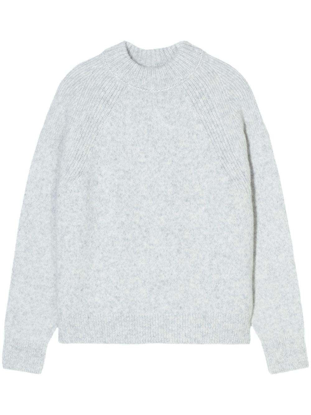 Shop Closed Crew-neck Long-sleeve Jumper In Grey