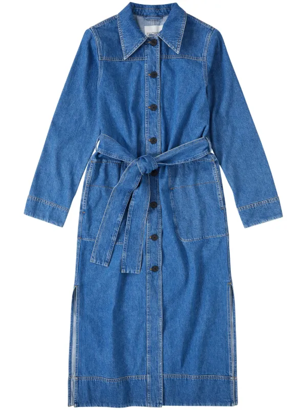 Robe Longue En Jean H&m Jean H&M Robe Chemise En Denim Style