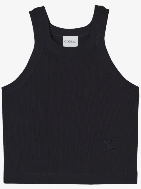 Closed cropped tank top