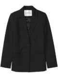 Closed single-breasted blazer - Black