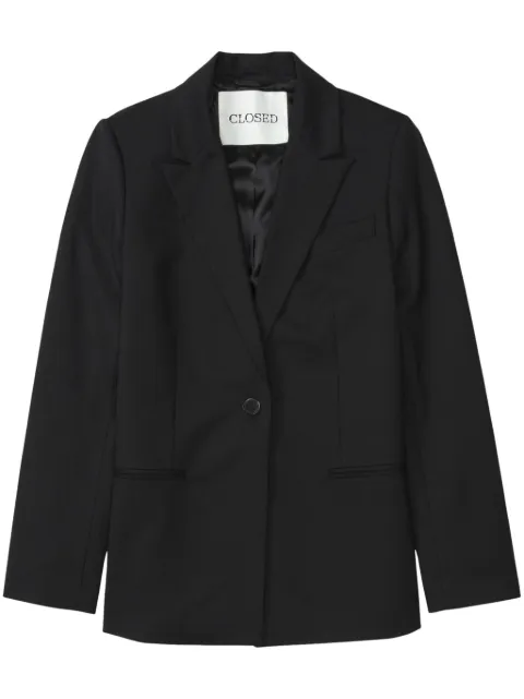 Closed single-breasted blazer