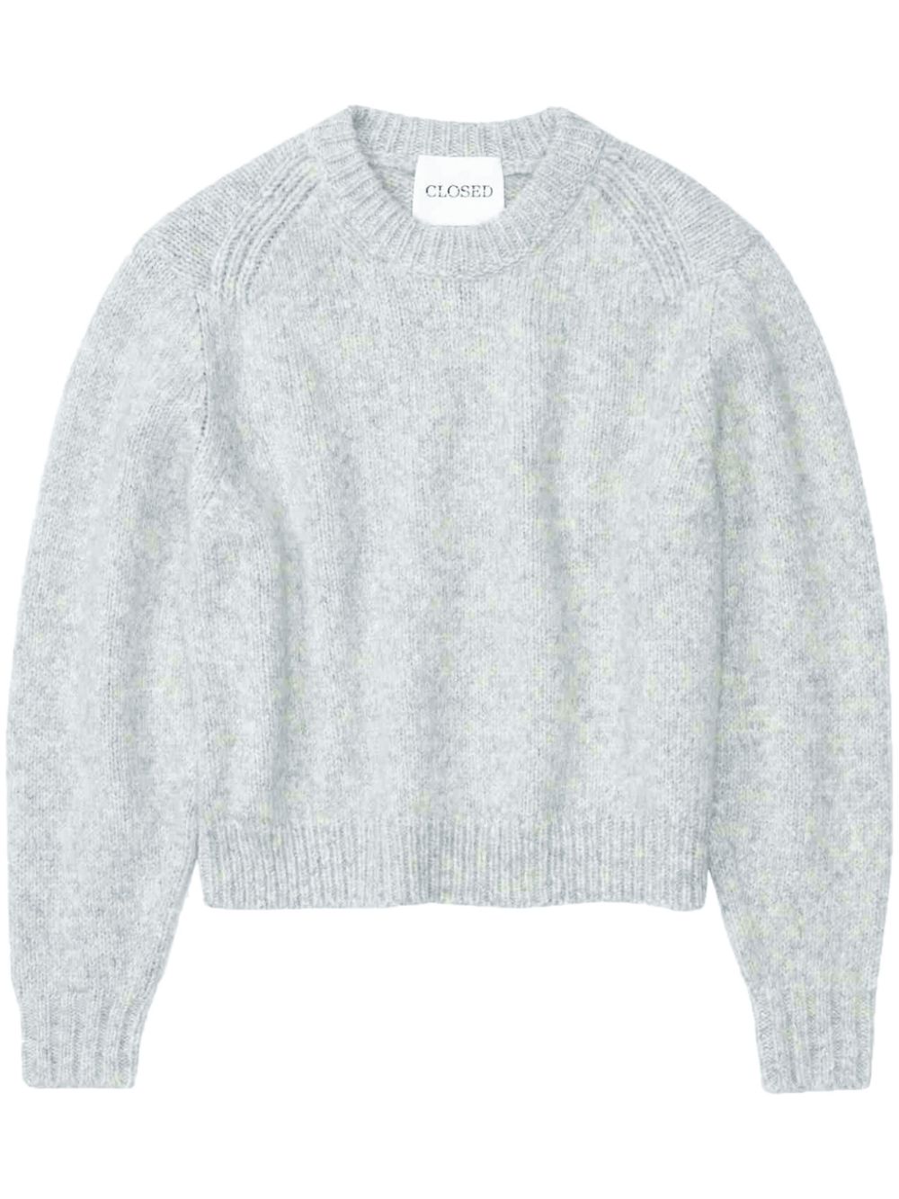 crew-neck knitted jumper