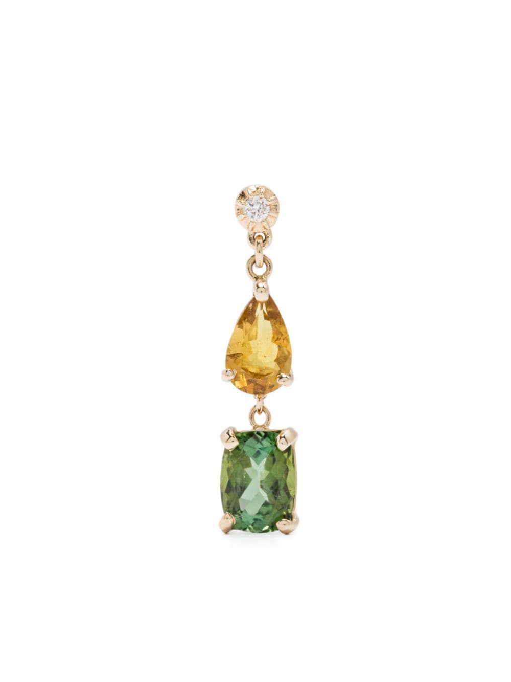 14kt yellow gold Sophia multi-stone earring