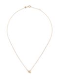 Adina Reyter 14kt yellow gold heart-pendant diamond necklace