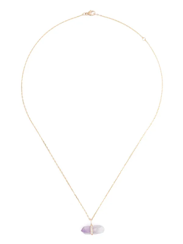 Jia Jia 14CTT Yellow Gold Veracruz Diamond and Amethyst Necklace
