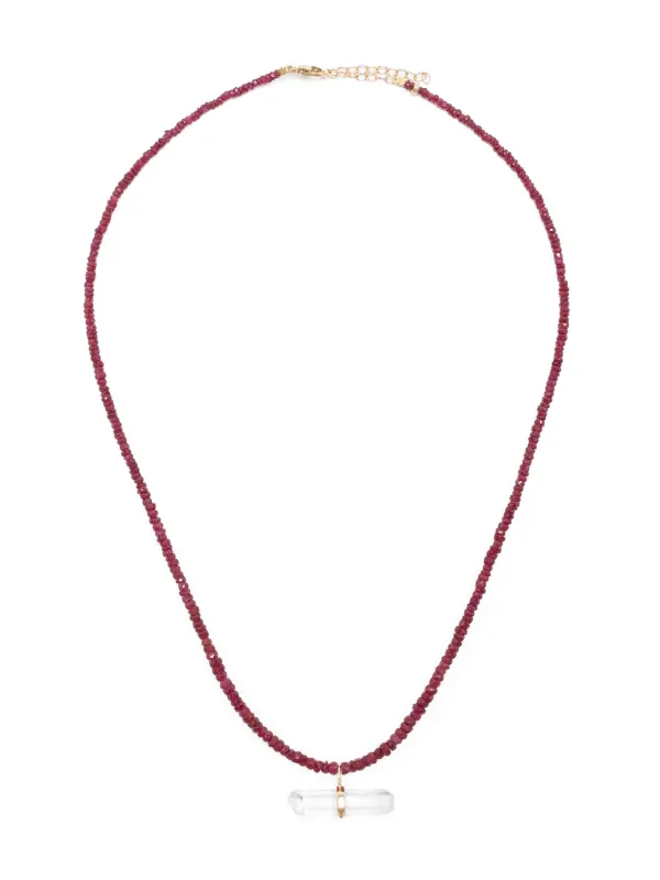 Jia Jia 14kt Yellow Gold Arizona Ruby and Quartz Necklace