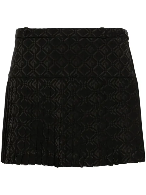 Marine Serre Moon Diamond-jacquard mini skirt