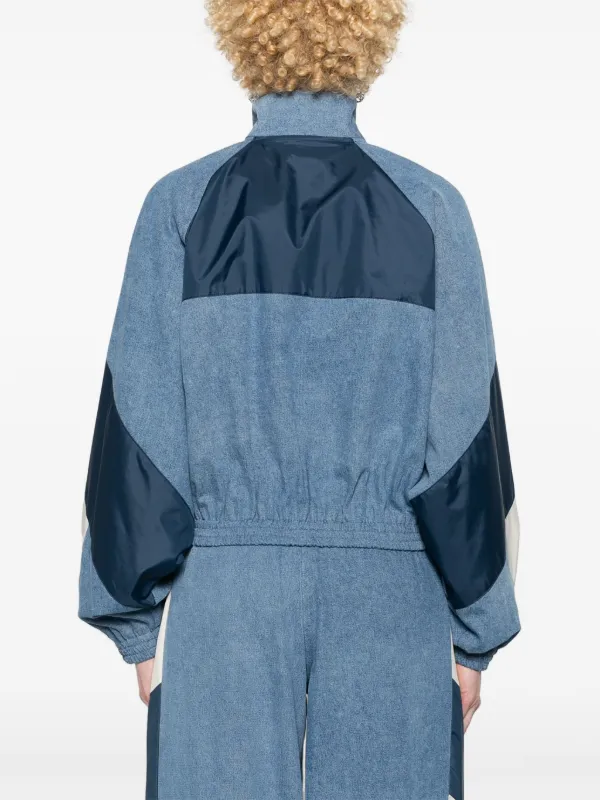 AMIRI アミリ トラックジャケット クロップドシャンブレー AMIRI クロップド トラックジャケット | ブルー | FARFETCH JP