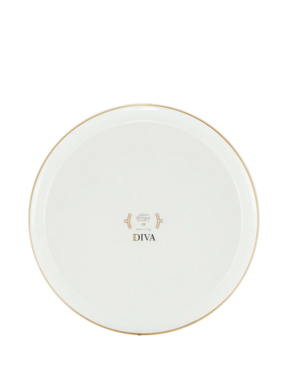 Ginori 1735 Porcelain Colonna Diva Celeste Round Tray In Blue