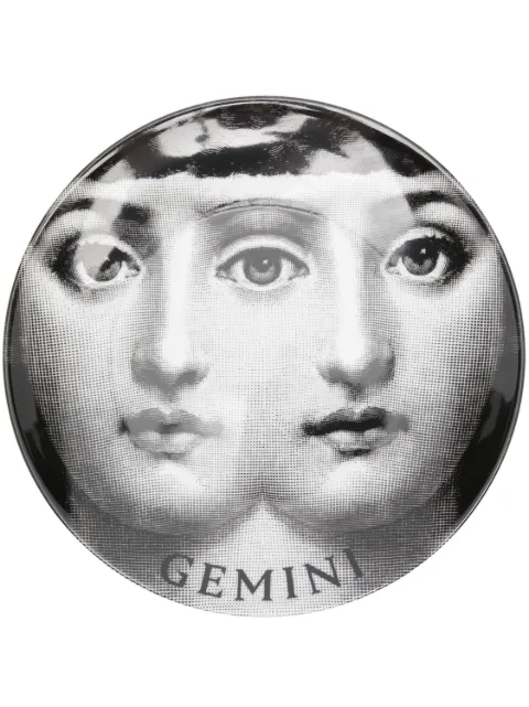 Fornasetti Tema e Variazioni n.350 Gemini wall plate (26cm)