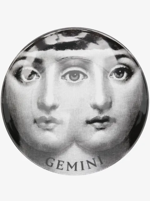 Fornasetti Tema e Variazioni n.350 Gemini wall plate (26cm)