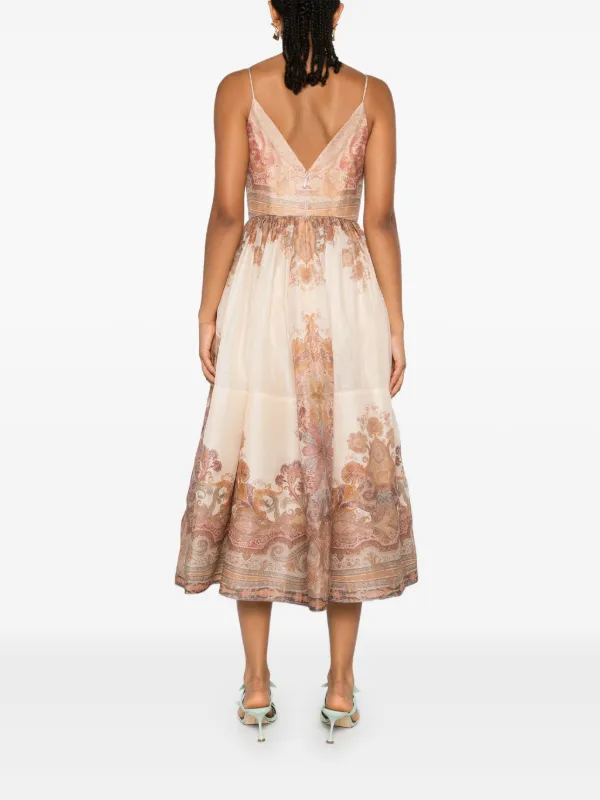 【Zimmermann】イラストレーション フラッタードレス ZIMMERMANN Illustration Structured Maxi Dress | Black | FARFETCH