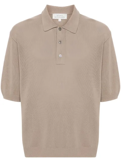 Studio Nicholson playera tipo polo tejida