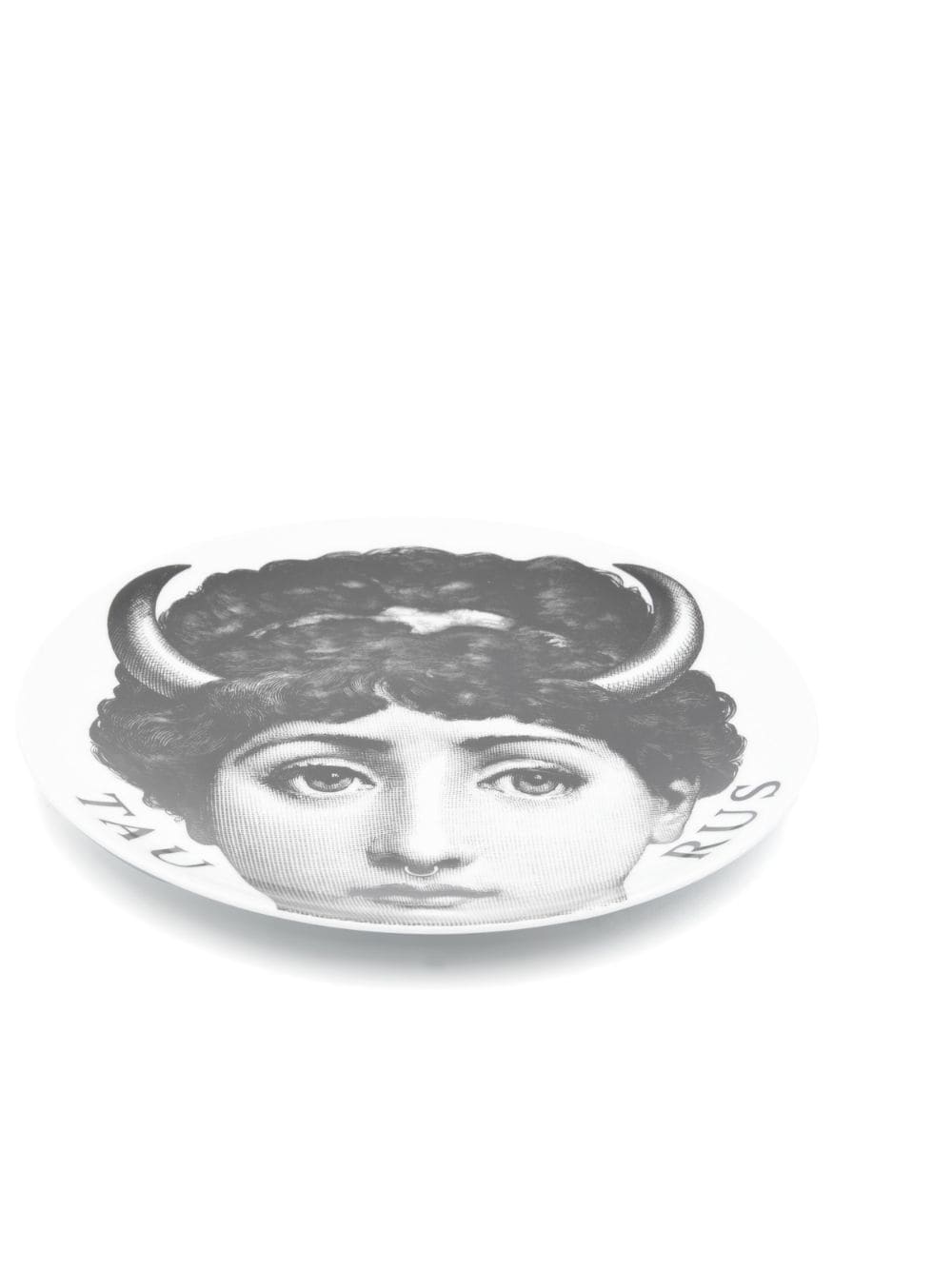 Fornasetti Tema e Variazioni n.349 Taurus wandbord (26 cm) - Zwart