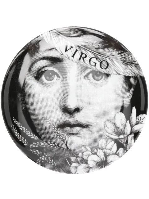 Fornasetti plato de pared Tema e Variazioni n.353 Virgo de 26cm