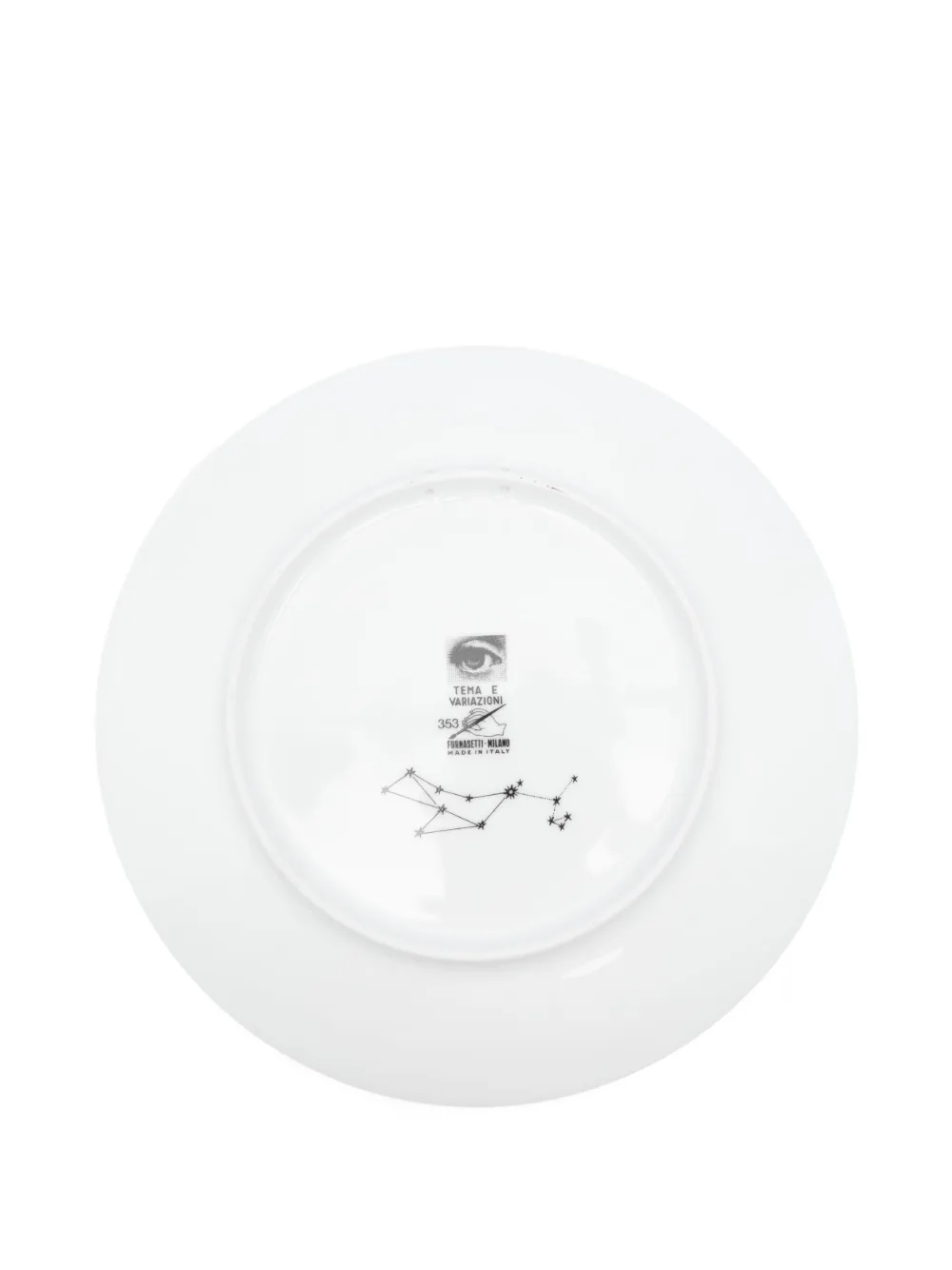 Fornasetti Tema E Variazioni N.353 Wall Plate In Black
