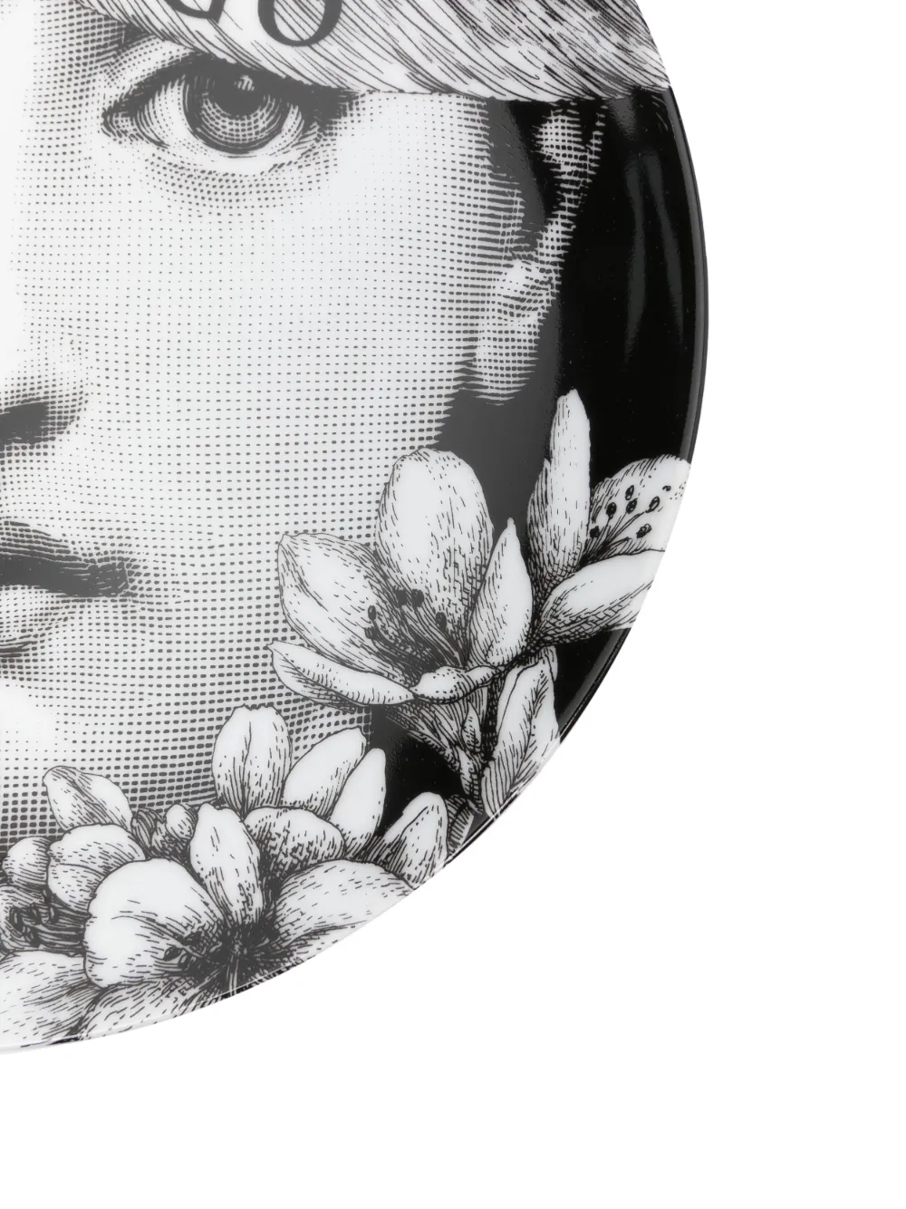 Fornasetti Tema E Variazioni N.353 Wall Plate In Black