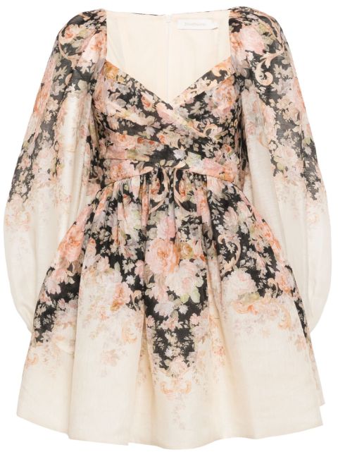 ZIMMERMANN Illustration mini dress