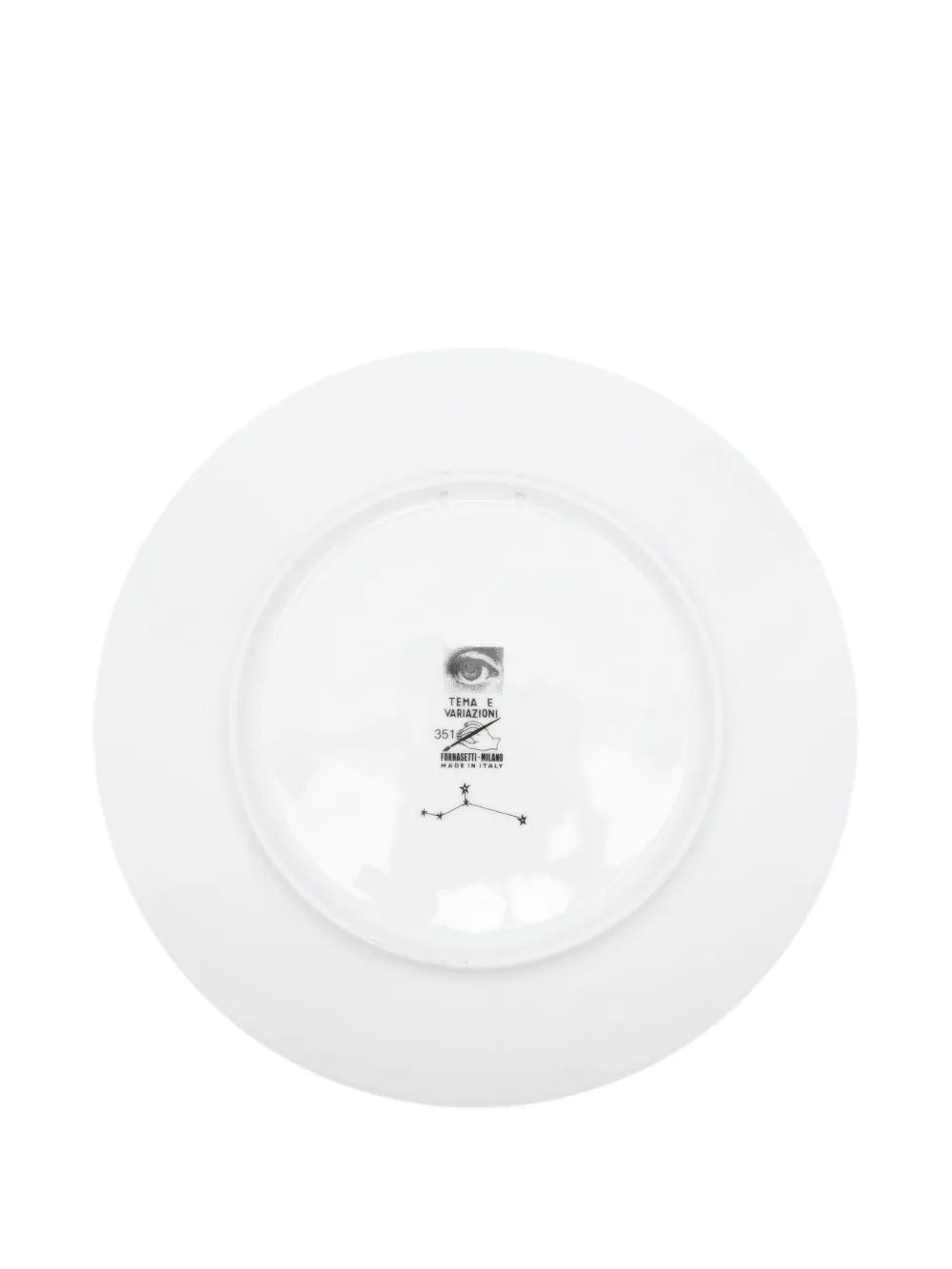 Fornasetti Tema E Variazioni N.351 Wall Plate In White